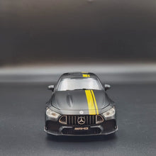 Load and play video in Gallery viewer, Explorafind 2021 Mercedes-Benz AMG GT63 Satin Black 1:24 Die Cast Car
