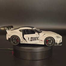 Load and play video in Gallery viewer, Explorafind 2023 Toyota Supra White 1:24 Die Cast Car
