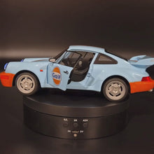 Load and play video in Gallery viewer, Explorafind 1994 Porsche 964 Turbo Carrera RS Gulf Blue 1:24 Die Cast Car