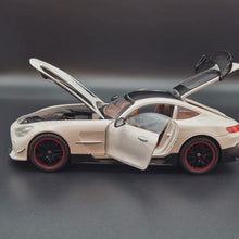 Load and play video in Gallery viewer, Explorafind 2019 Mercedes-AMG GT White 1:18 Die Cast Car