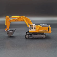 Load and play video in Gallery viewer, Explorafind Liebherr Style 974 Excavator Yellow 1:87 Die Cast
