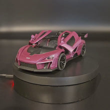 Load and play video in Gallery viewer, Explorafind 2019 McLaren Senna Purple 1:32 Die Cast Car