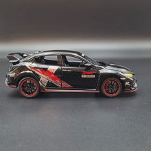 Load and play video in Gallery viewer, Explorafind 2021 Honda Civic Type R Black 1:32 Die Cast Car