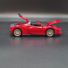 Load and play video in Gallery viewer, Explorafind 2018 Ferrari J50 Satin Black 1:32 Die Cast Car
