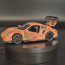 Load and play video in Gallery viewer, Explorafind 2019 Porsche 911 RSR Pink 1:32 Die Cast Race Car