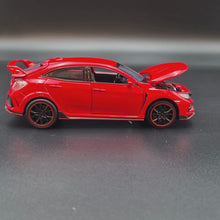 Load and play video in Gallery viewer, Explorafind 2021 Honda Civic Type R Red 1:32 Die Cast Car