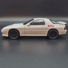 Load and play video in Gallery viewer, Explorafind 1989 Mazda RX-7 White 1:24 Die Cast Car
