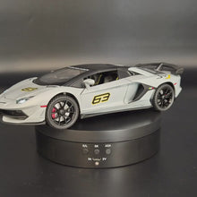 Load and play video in Gallery viewer, Explorafind 2023 Lamborghini Aventador SVJ 63 Satin Grey 1:24 Die Cast Car
