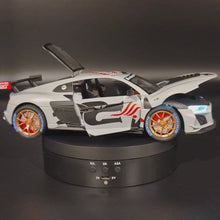 Load and play video in Gallery viewer, Explorafind 2020 Audi R8 V10 Matte Light Grey 1:24 Die Cast Car