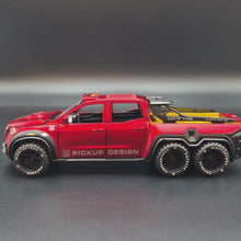 Load and play video in Gallery viewer, Explorafind 2019 Mercedes-Benz X-Class 6x6 Pickup Red 1:32 Die Cast Pickup
