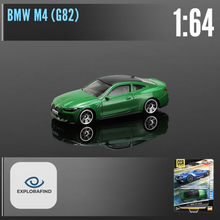 Load image into Gallery viewer, Explorafind 2023 BMW M4 G82 Green 1:64 Die Cast Car New
