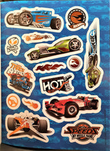 Load image into Gallery viewer, Hot Wheels Deluxe Sticker Activity Book 60+ Stickers New

