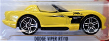 Load image into Gallery viewer, Hot Wheels 2017 Dodge Viper RT/10 Yellow #281 Then and Now 9/10 New Long Card
