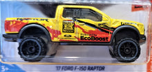 Load image into Gallery viewer, Hot Wheels 2018 &#39;17 Ford F-150 Raptor Yellow #175 HW Hot Wheels 6/10 New Long Card
