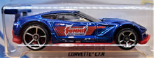 Load image into Gallery viewer, Hot Wheels 2018 Corvette C7.R Blue #152 HW Speed Graphics 1/10 New Long Card
