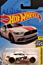 Load image into Gallery viewer, Hot Wheels 2016 2015 FORD MUSTANG GT White #121 MUSCLE MANIA 1/10 New Long Card
