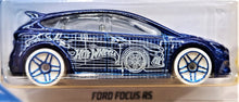 Load image into Gallery viewer, Hot Wheels 2018 Ford Focus RS Blue #276 HW Art Cars 3/10 New Long Card
