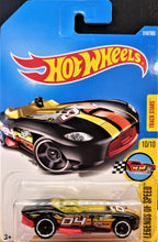 Load image into Gallery viewer, Hot Wheels 2017 RRRoadster Black #318 Legends Of Speed 10/10 New Long Card
