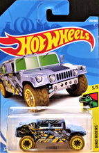 Load image into Gallery viewer, Hot Wheels 2018 Humvee Grey #250 Dino Riders 5/5 New Long Card
