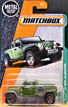 Load image into Gallery viewer, Matchbox 2017 &#39;17 Jeep Gladiator Olive Green #92 MBX Explorers New Long Card
