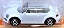 Load image into Gallery viewer, Matchbox 2021 2019 Volkswagen Beetle Convertible White MBX Highway #27/100 New Long Card
