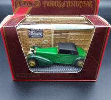 Load image into Gallery viewer, Matchbox 1938 Hispano Suiza Green Models Of Yesteryear Y17
