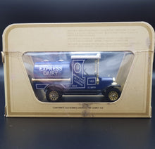 Load image into Gallery viewer, Matchbox 1912 Ford Model T Tanker Express Dairy Blue Models Of Yesteryear Y3-4
