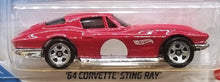 Load image into Gallery viewer, Hot Wheels 2021 &#39;64 Corvette Stingray Red #10 HW Race Day 2/10 New Long Card
