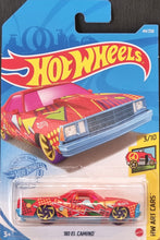 Load image into Gallery viewer, Hot Wheels 2021 &#39;80 El Camino Red #44 HW Art Cars 3/10 New Long Card
