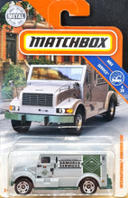 Load image into Gallery viewer, Matchbox 2018 International Armored Car Grey #23 MBX Service 6/20 New Long Card
