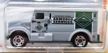 Load image into Gallery viewer, Matchbox 2018 International Armored Car Grey #23 MBX Service 6/20 New Long Card
