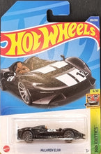 Load image into Gallery viewer, Hot Wheels 2022 McLaren Elva Black #203 HW Exotics 6/10 New Long Card
