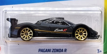 Load image into Gallery viewer, Hot Wheels 2022 Pagani Zonda R Matte Black #215 HW Exotics 7/10 New Long Card
