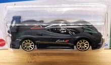 Load image into Gallery viewer, Hot Wheels 2022 Pagani Zonda R Matte Black #215 HW Exotics 7/10 New Long Card
