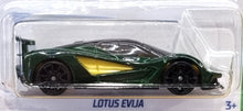 Load image into Gallery viewer, Hot Wheels 2022 Lotus Evija Green #229 HW Exotics 8/10 New Long Card
