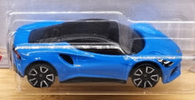 Load image into Gallery viewer, Hot Wheels 2022 Lotus Emira Blue #247 HW Exotics 10/10 New Long Card
