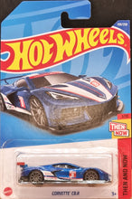 Load image into Gallery viewer, Hot Wheels 2022 Corvette C8.R Blue #190 Then and Now 1/10 New Long Card
