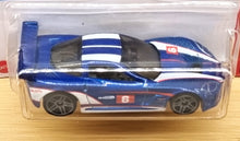 Load image into Gallery viewer, Hot Wheels 2022 Corvette C6R Blue #233 Then and Now 6/10 New Long Card
