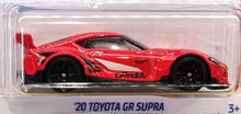 Load image into Gallery viewer, Hot Wheels 2022 &#39;20 Toyota GR Supra Red #241 Then and Now 8/10 New Long Card
