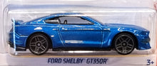 Load image into Gallery viewer, Hot Wheels 2022 Ford Shelby GT350R Blue #249 Muscle Mania 9/10 New Long Card
