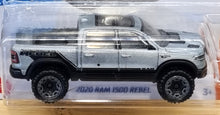 Load image into Gallery viewer, Hot Wheels 2022 2020 Ram 1500 Rebel Silver #23 HW Hot Wheels 1/10 New Long Card
