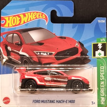 Load image into Gallery viewer, Hot Wheels 2022 Ford Mustang Mach-E 1400 Red #73 HW Green Speed 1/5 New
