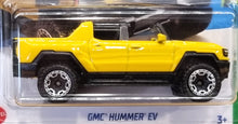 Load image into Gallery viewer, Hot Wheels 2022 GMC Hummer EV Yellow #130 HW Green Speed 3/5 New
