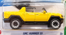 Load image into Gallery viewer, Hot Wheels 2022 GMC Hummer EV Yellow #130 HW Green Speed 3/5 New Long Card
