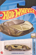 Load image into Gallery viewer, Hot Wheels 2022 Lamborghini Sian FKP37 Olive Green #85 Factory Fresh 1/10 New
