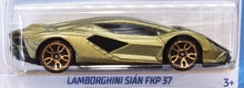 Load image into Gallery viewer, Hot Wheels 2022 Lamborghini Sian FKP37 Olive Green #85 Factory Fresh 1/10 New
