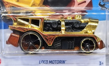 Load image into Gallery viewer, Hot Wheels 2022 Loco Motorin&#39; Gold Chrome #31 HW Metro 5/10 New
