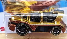 Load image into Gallery viewer, Hot Wheels 2022 Loco Motorin&#39; Gold Chrome #31 HW Metro 5/10 New
