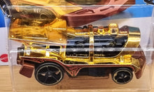 Load image into Gallery viewer, Hot Wheels 2022 Loco Motorin&#39; Gold Chrome #31 HW Metro 5/10 New
