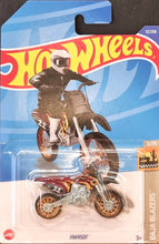 Load image into Gallery viewer, Hot Wheels 2022 HW450F Motorbike Dark Red #52 Baja Blazers 6/10 New Long Card
